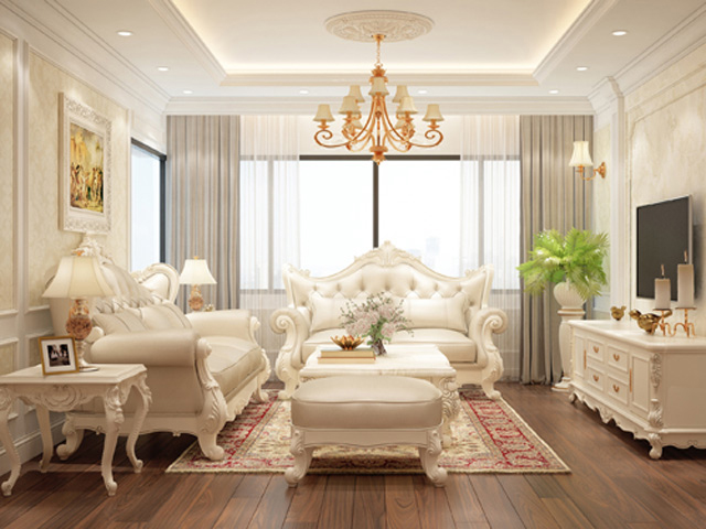 Thiết kế nội thất chung cư tân cổ điển cao cấp và đẹp mắt