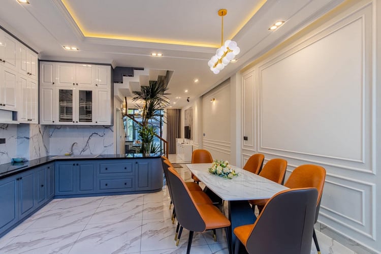 Thi công nội thất nhà phố tân cổ điển